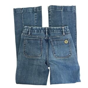 Tory‎ Burch Denim Flare Leg Jeans Womens Blue Designer Style